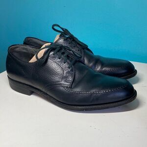 Wright Men’s Size 9.5 E Wide VINTAGE Black Leather Oxfords Lace Up Dress Shoes 